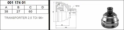 Axle Head , Outer T,4-2,4-2,5 (302446)