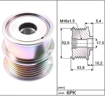 Alternator freewheel clutch GOLF VII/LEON/A3/OCTAVIA 1,4 TSI