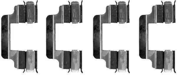 Accessory Kit, Disc Brake Pad POLO /CITROEN C8 / MERCEDES C SERISI W203-CLC CL203-CLK C209-SLK R171 / PEUGEOT 407-807 / SEAT CORDOBA-IBIZA III-IV / SKODA FABIA-ROOMSTER / VOLKSWAGEN POLO 01-12