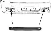 Trim / Protective Strip, bumper , Left Front POLO III 94-99