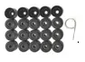 Cap, Wheel nut (20 PCS ) (Black) GOLF V / PASSAT 05>