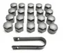 Cap, Wheel nut (16 PCS) + Funnel, Oil dipstick ,Gray PASSAT /JETTA 05>