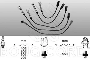 Ignition cable kit POLO 1.6 75PS AEE 94 - 99