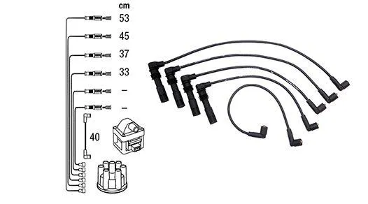 Ignition cable kit POLO 1.4 16V 100PS AFH 96 - 99