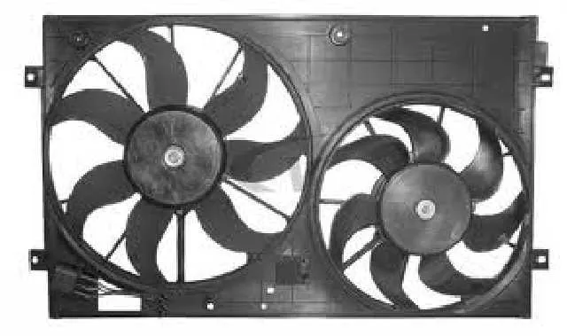 Fan, engine cooling CADDY III 2003-> COMPLETE
