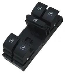 Switch, window regulator Doors: 4, Driver side, GOLF V/JETTA/PASSAT 14 PIN