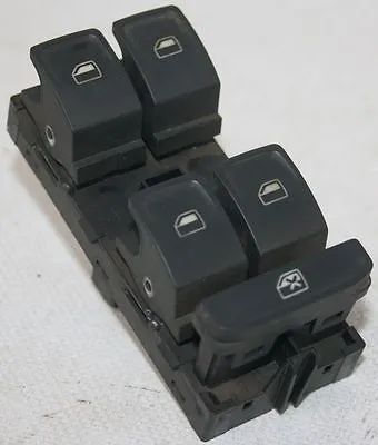 Switch, window regulator Doors: 4, Driver side, GOLF VII/PASSAT B8 2014><2017