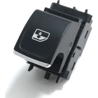 Switch , Window Single GOLF VII/LEON PASSAT B8 14>chrome plated) (BLACK 4PIN)