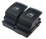 Double window switch (red) (chrome plated) CADDY III 04>
