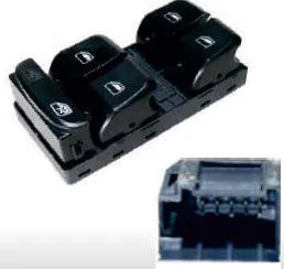 Switch, window regulator , Doors: 4, Driver side, H Q5 2008>