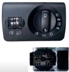 Switch, Headlight AUDI A6-B4 1996><2003 / HEIGHT ADJUSTABLE