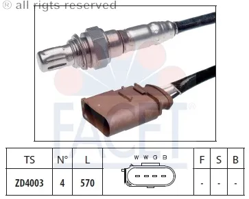 Lambda sensor AFTER CATALYTIC CONVERTER - GOLF IV -BORA - LEON - TOLEDO II - 1.6 - 16V -BCB