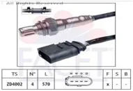 Lambda sensor CATALYTIC AFTER CONVERTER - POLO - IBIZA V - FABIA - ROOMSTER - 1.4 - 16V - BBY