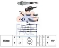 FACET Lambda sensor (735MM)CADDY/GOLF V/VI/JETTA V/VI/CRAFTER/TRANSPORTER T5/T6 1.9 TDI/2.0 TDI/1.4