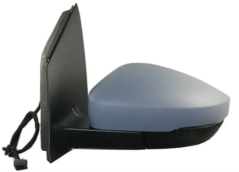outside mirror left, electric, aspherical, heated, primed WITH BLIND DOT (RECTANGULAR SOCKET) POLO VI 09>18