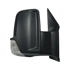 Outside Mirror , Right, Black, for electric mirror adjustment, Heatable, Short mirror arm (SHORT CABLE) CRAFTER SPRINTER 06>09