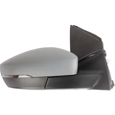 Outside Mirror Right, Black, Convex, for electric mirror adjustment, Heatable (RECTANGULAR SOCKET) POLO VI 09>18