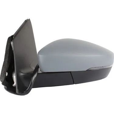 Outside Mirror , Left, Black, Aspherical, for electric mirror adjustment, Heatable (RECTANGULAR SOCKET) - POLO VI 09>18