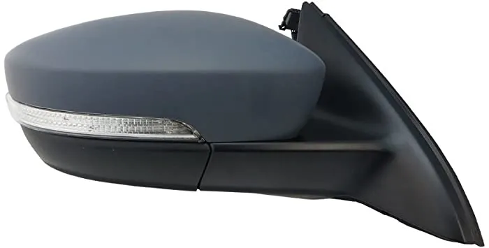 Outside Mirror Right, Primed, Electric, Convex, Electronically foldable, Heated,  ILLUMINATED ,GOLF VI 09>12