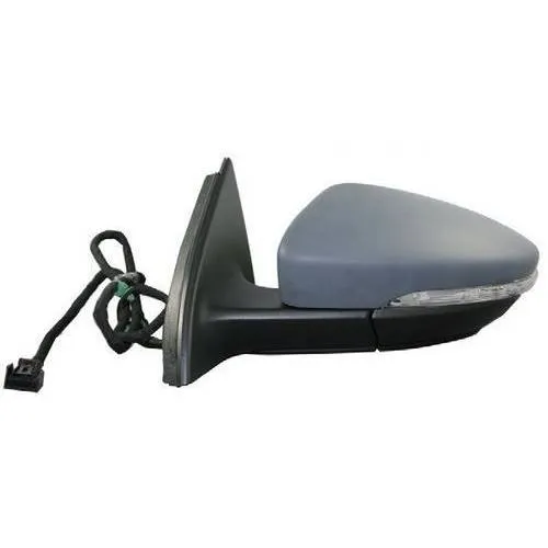 Outside Mirror , Left, Primed, Electric, Aspherical, Electronically foldable, Heated ,With Blind Spot BOTTOM LIGHTING WITH MEMORY PASSAT 10>15