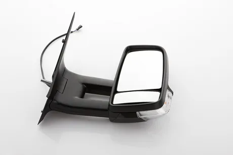 Outside Mirror , Right, Convex, for electric mirror adjustment, Heatable, with wide angle mirror (LONG CABLE) CRAFTER SPRINTER 09>