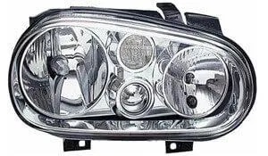 Headlight Assembly (Golf Mk4, w/Fog, Clear Turn, Left) 1J1941017B
