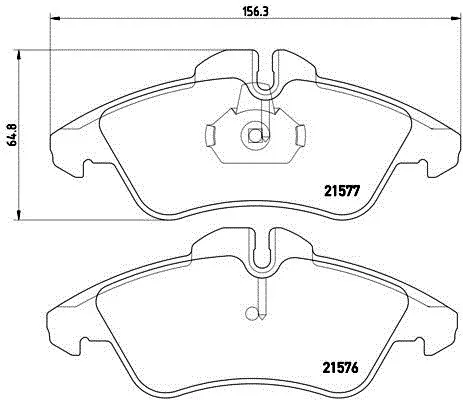 Brake Pad Set MERCEDES SPRINTER 95-04/VW LT28-LT35 96-06/VITO (638) 108-110-113-114 96-98