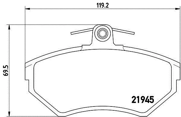 BRAKE PAD  POLO CLS. - CADDY - POLO