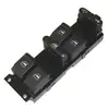 Switch, window regulator , Doors: 4, Driver side, Front GOLF/PASSAT/BORA 9PIN - Thumbnail 1