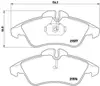 Brake Pad Set MERCEDES SPRINTER 95-04/VW LT28-LT35 96-06/VITO (638) 108-110-113-114 96-98 - Thumbnail 1